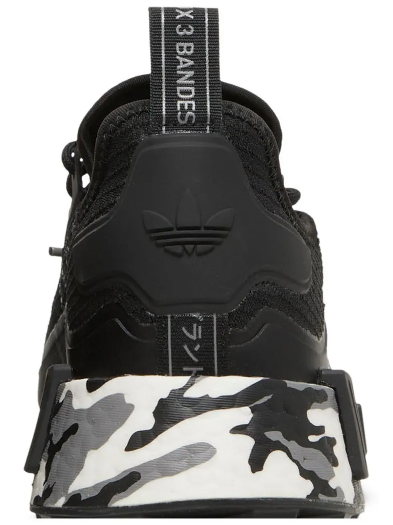 Кроссовки adidas NMD_R1 TR 'Black White Camo' — изображение 7 из 8, черный