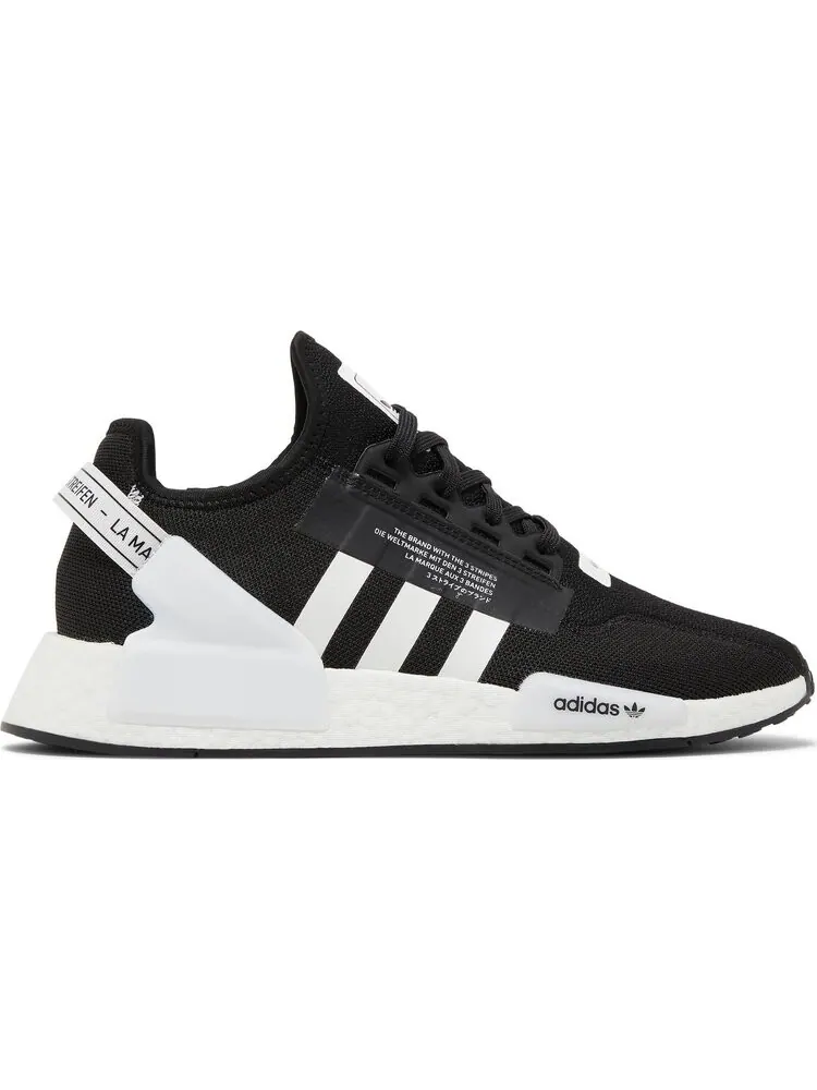 Кроссовки Adidas NMD_R1 V2 'Core Black White' — изображение 1 из 8, черный