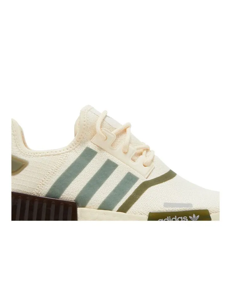Кроссовки adidas Wmns NMD_R1 'White Focus Olive' — изображение 3 из 9, белый/оливковый