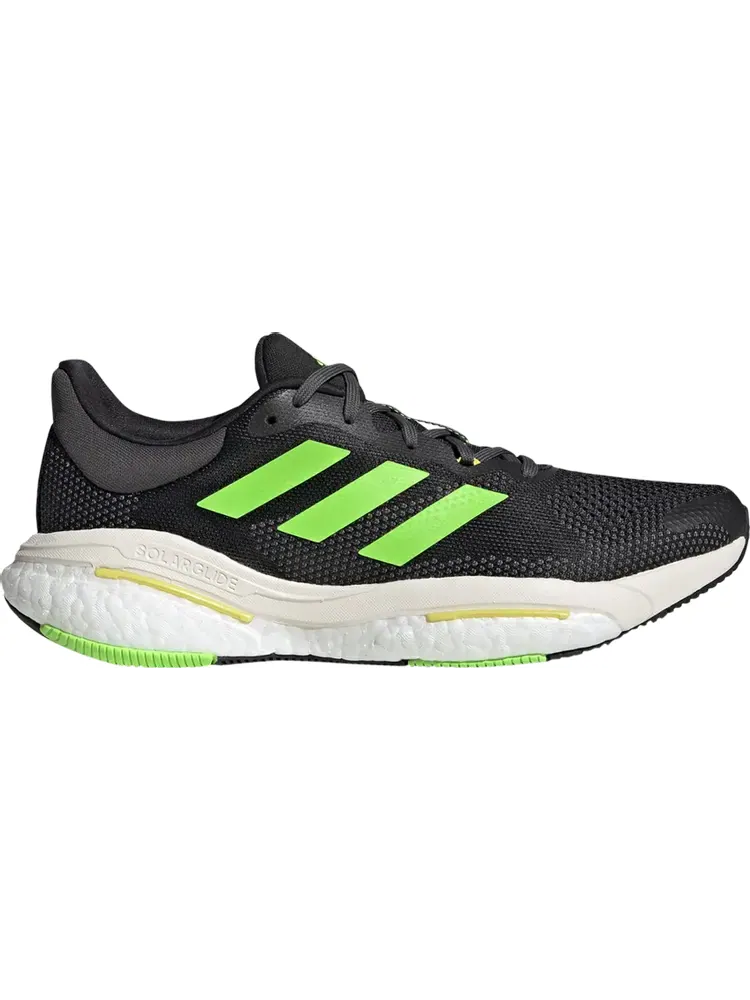 Кроссовки Adidas SolarGlide 5 'Black Solar Green' — изображение 1 из 1, черный