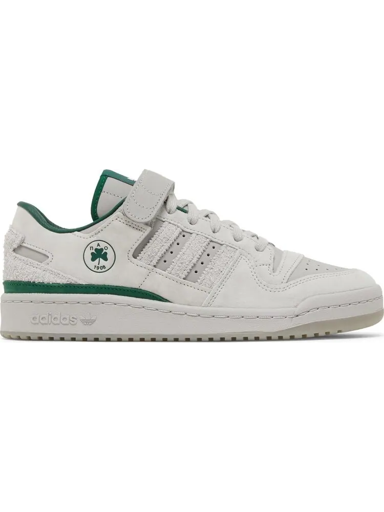 Кроссовки Adidas BSTN x Forum 84 Low 'Panathinaikos' — изображение 1 из 8, серый