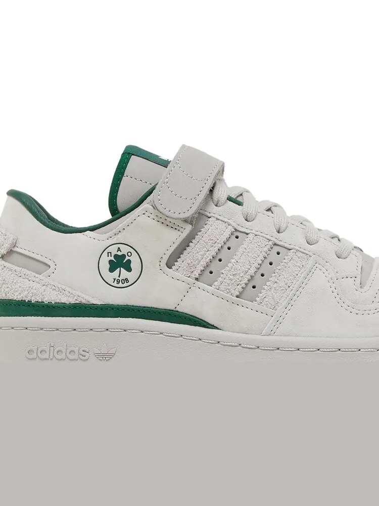 Кроссовки Adidas BSTN x Forum 84 Low 'Panathinaikos' — изображение 2 из 8, серый