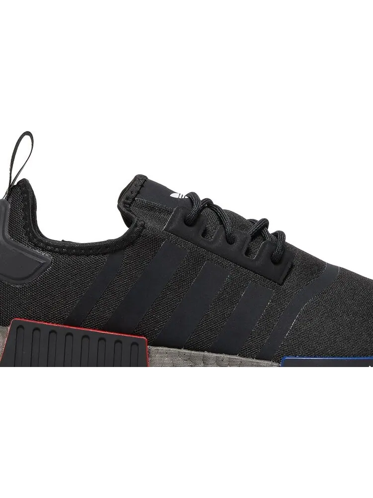 Кроссовки Adidas NMD_R1 'Black Grey' — изображение 2 из 8, черный