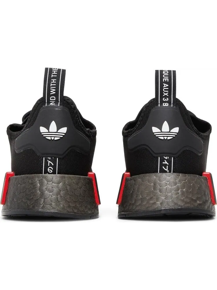 Кроссовки Adidas NMD_R1 'Black Grey' — изображение 6 из 8, черный