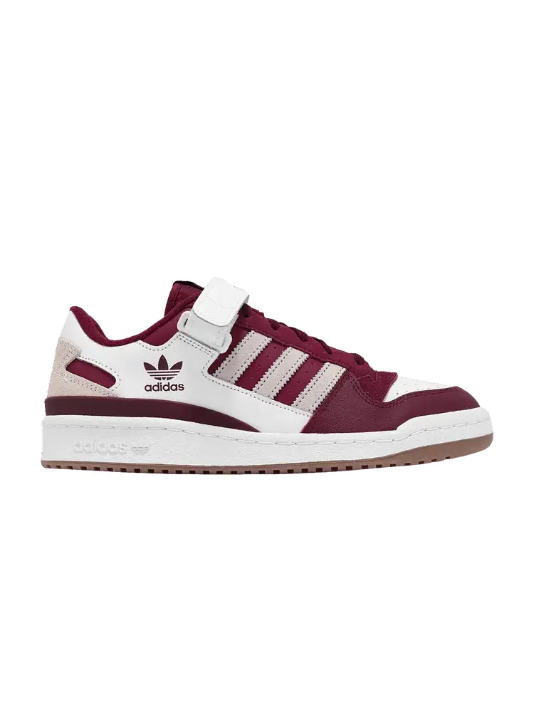 Кроссовки adidas Forum Low Collegiate Burgundy Grey — изображение 1 из 1, бордовый серый
