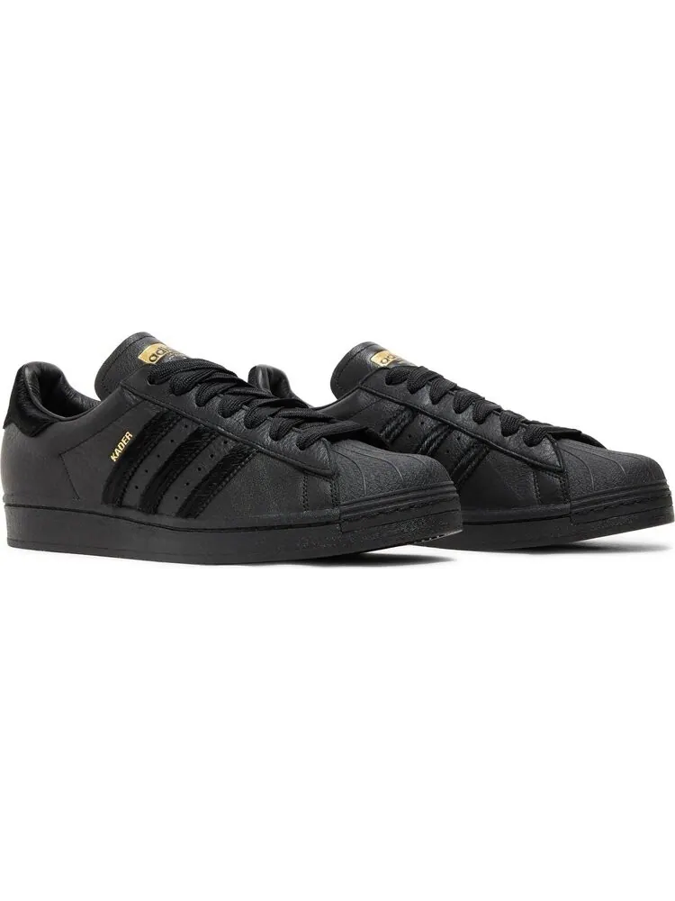 Кроссовки Adidas Kader Sylla x Superstar ADV 'Monochrome Black' — изображение 8 из 8, черный