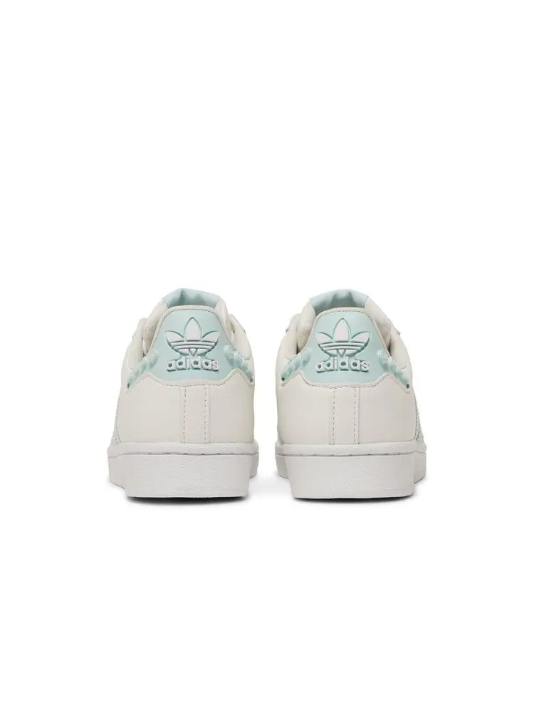 Кроссовки adidas LEGO x Wmns Superstar 'Clear White Ice Mint' — изображение 7 из 9, прозрачный белый//белый