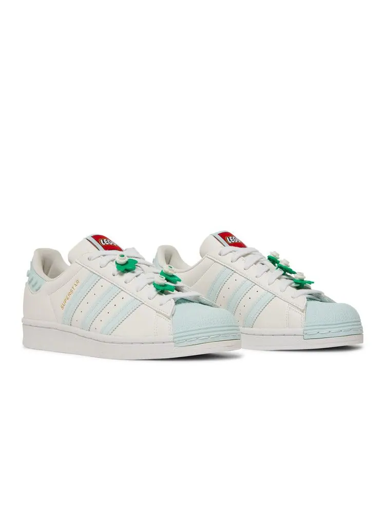 Кроссовки adidas LEGO x Wmns Superstar 'Clear White Ice Mint' — изображение 9 из 9, прозрачный белый//белый