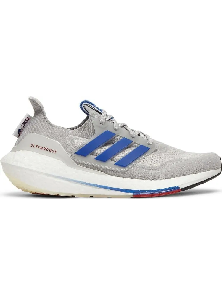 Кроссовки Adidas UltraBoost 21 'NCAA Pack - Kansas' — изображение 1 из 8, серый