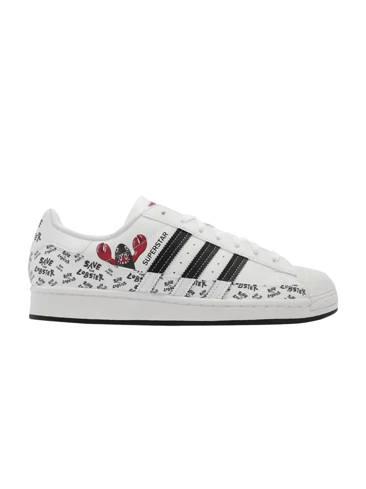 Кроссовки adidas Philip Colbert x Superstar 'Save The Lobster' — изображение 1 из 1, белый//черный