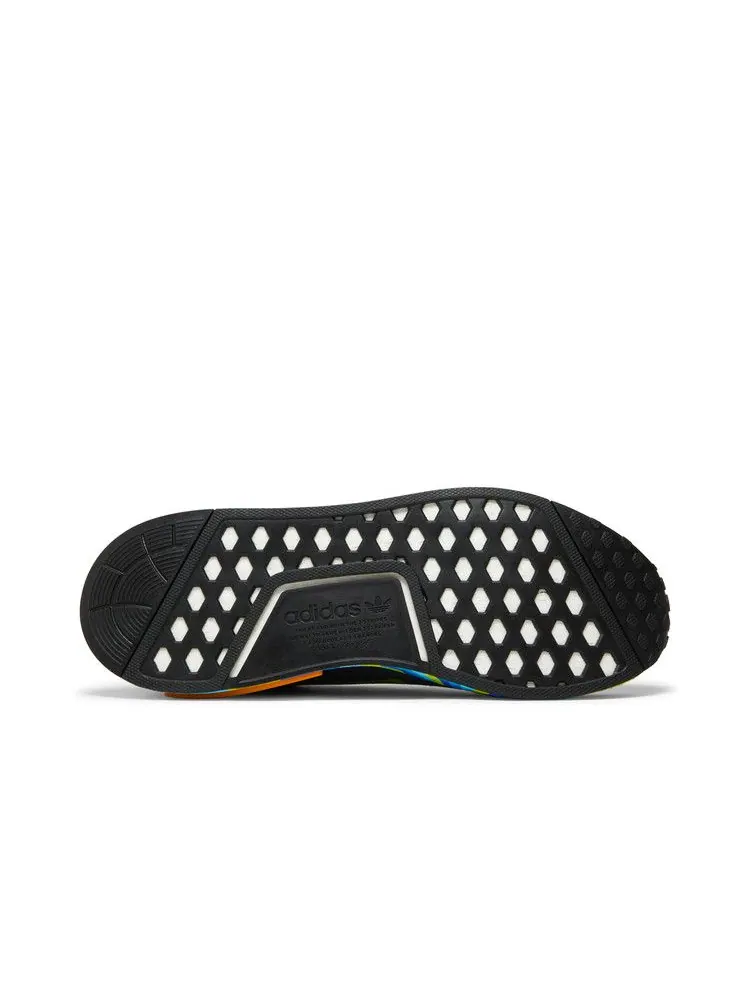 Кроссовки adidas NMD_R1 Spectoo 'Black Multi' — изображение 5 из 9, черный/оранжевый/синий