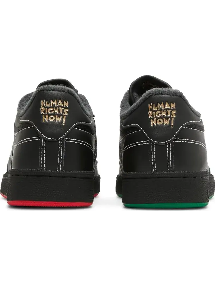 Кроссовки club c 85 'human rights now! - black' Reebok — изображение 6 из 8, черный