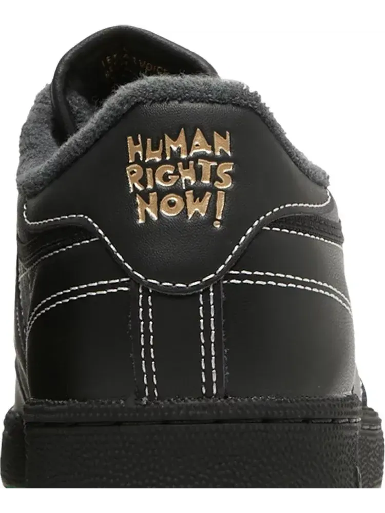 Кроссовки club c 85 'human rights now! - black' Reebok — изображение 7 из 8, черный