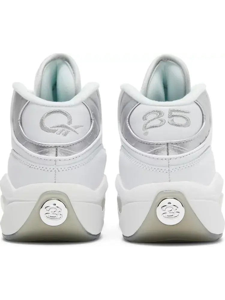 Кроссовки question mid '25th anniversary' Reebok — изображение 6 из 8, белый