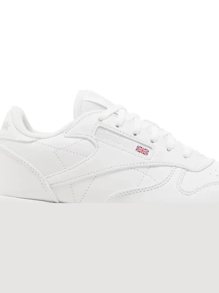 Кроссовки wmns classic leather sp 'white grey' Reebok — изображение 2 из 8, белый