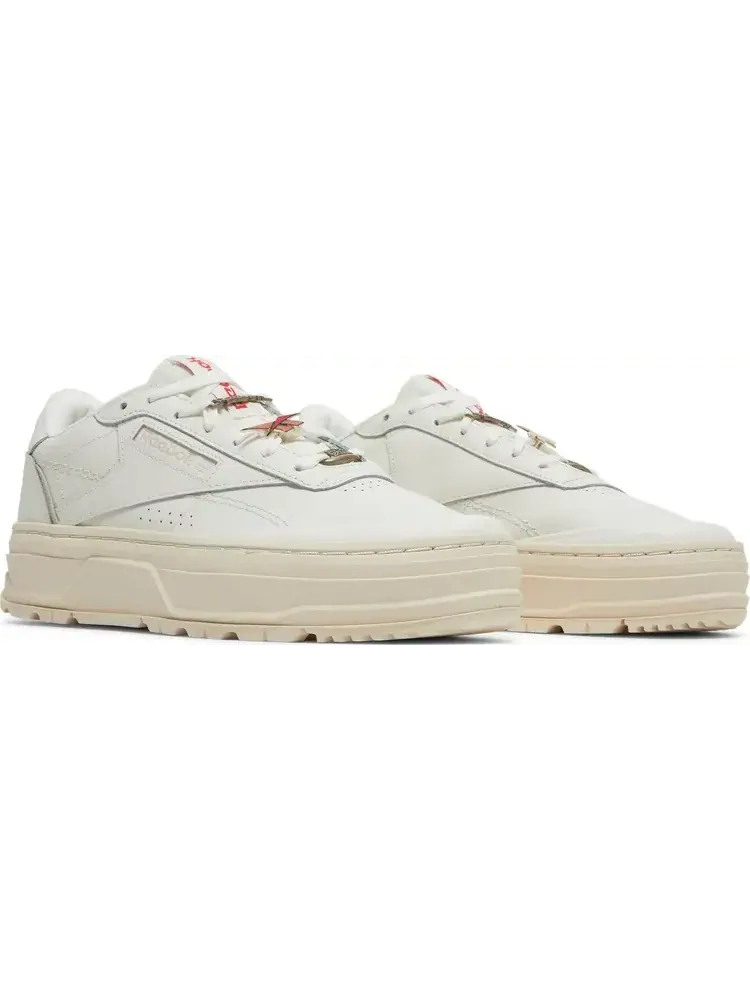 Кроссовки wmns club c double geo 'chalk alabaster' Reebok — изображение 8 из 8, белый