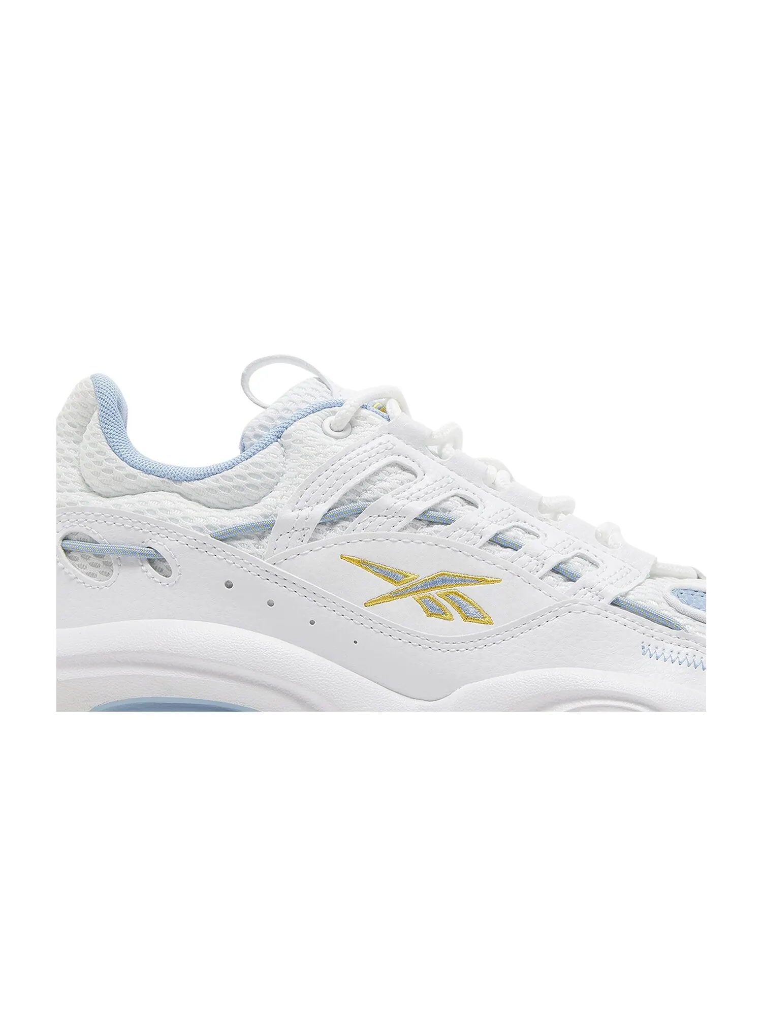 Кроссовки Solution Mid Reebok — изображение 2 из 8, белый/синий/желтый