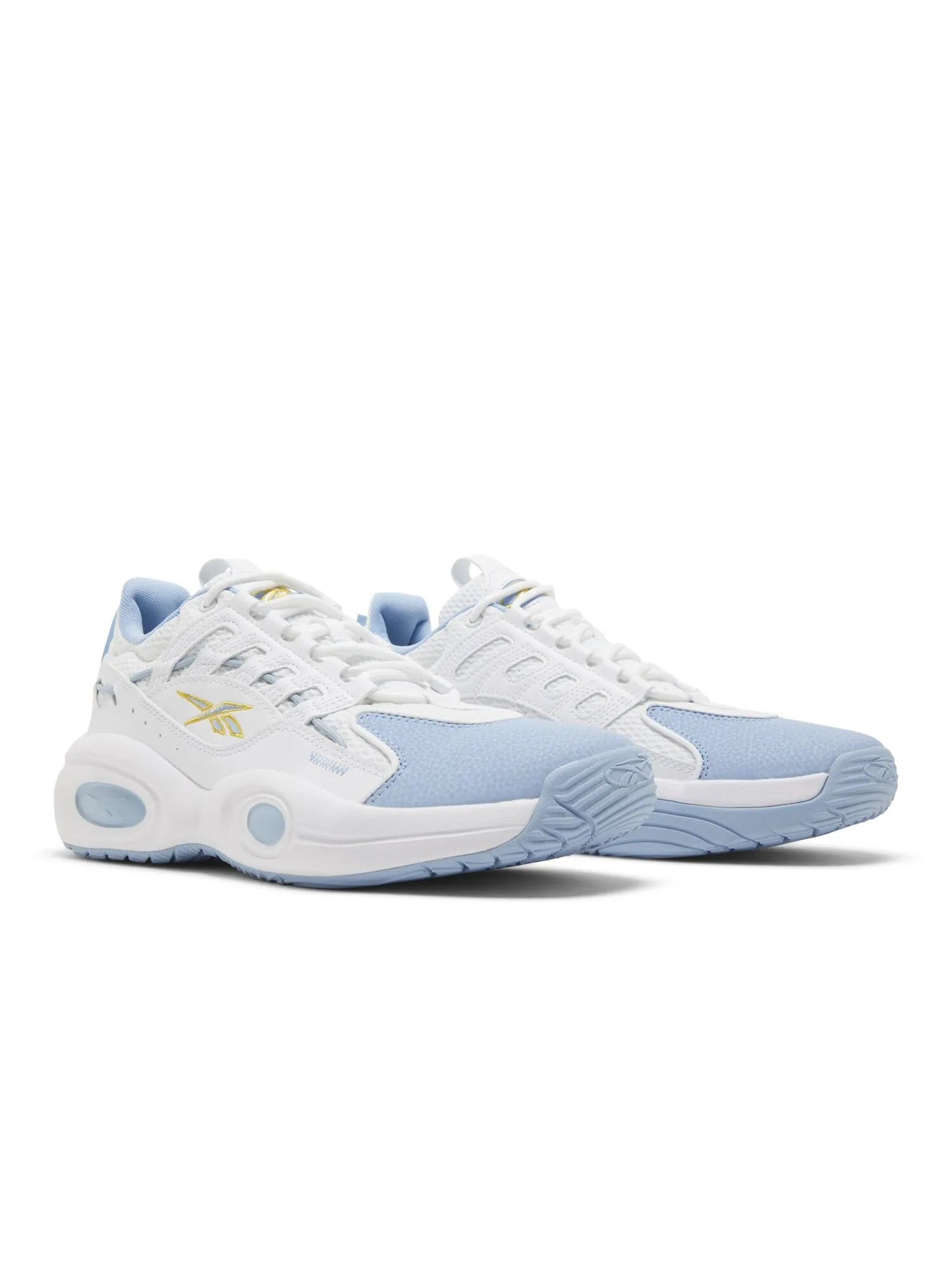Кроссовки Solution Mid Reebok — изображение 8 из 8, белый/синий/желтый