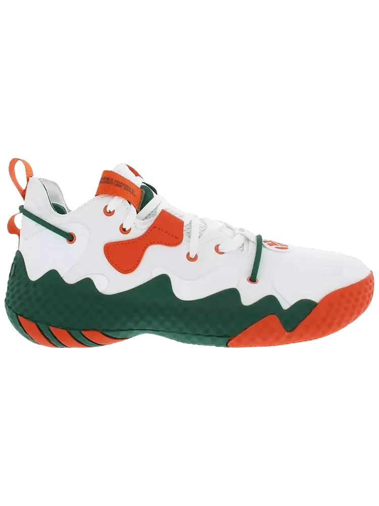 Кроссовки adidas Harden Vol. 6 'Miami Hurricanes' PE — изображение 1 из 1, белый