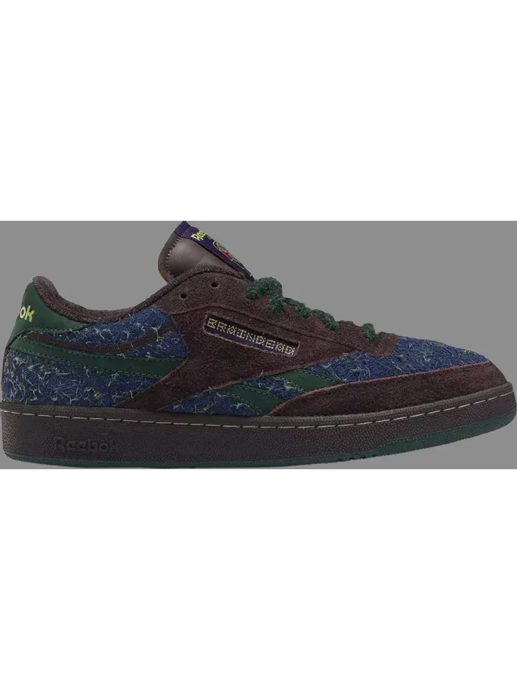 Кроссовки brain dead x club c revenge 'purple abyss batik blue' Reebok — изображение 1 из 1, фиолетовый