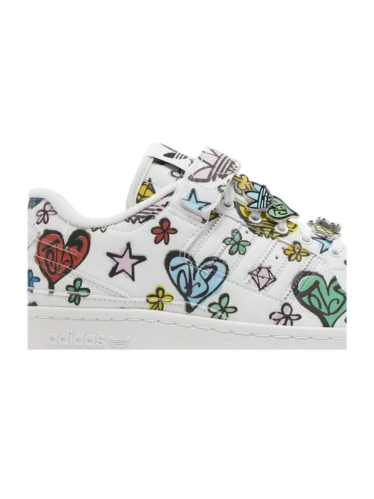 Кроссовки Adidas Jeremy Scott x Forum 84 Low — изображение 2 из 4, белый