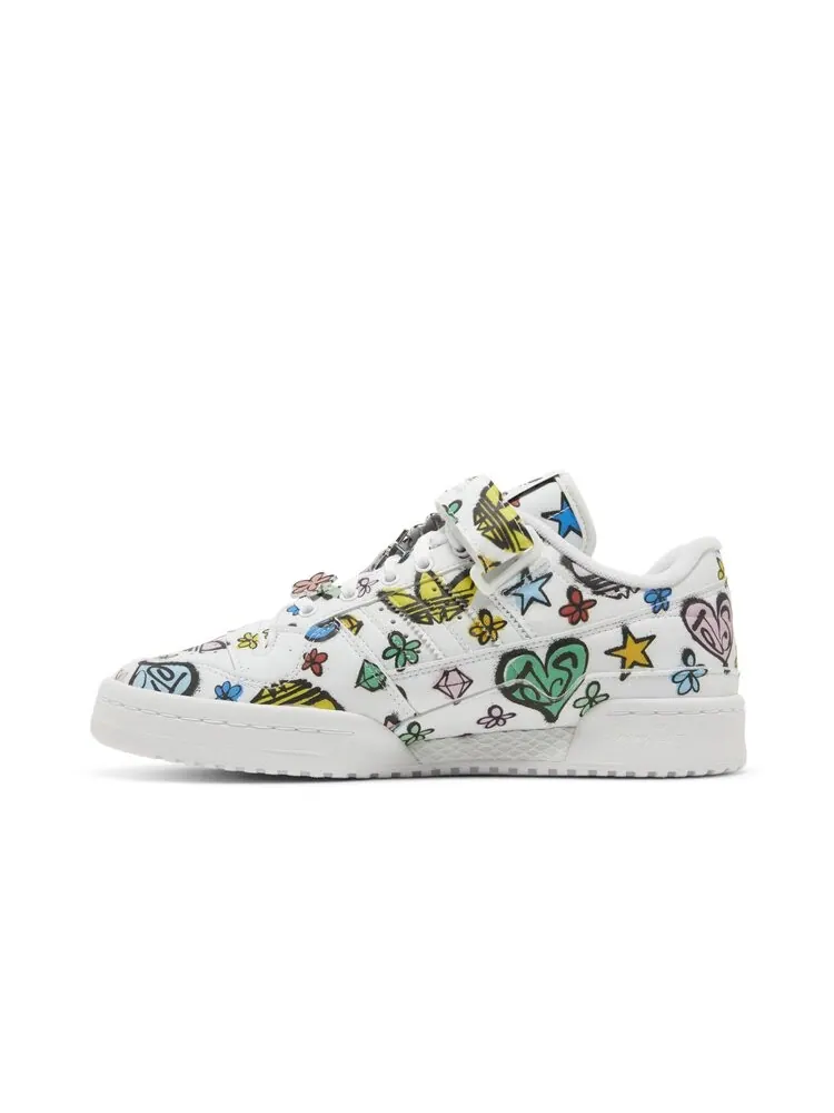 Кроссовки Adidas Jeremy Scott x Forum 84 Low — изображение 3 из 4, белый