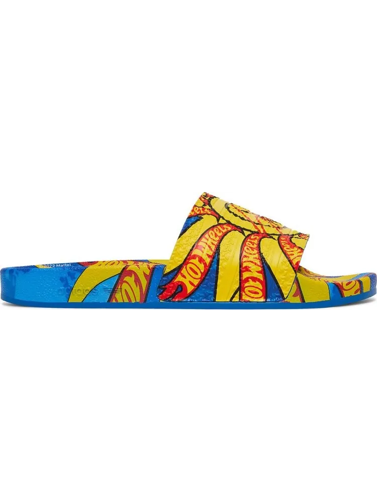 Сандалии Adidas Sean Wotherspoon x Hot Wheels x Adilette Slides — изображение 1 из 8, синий