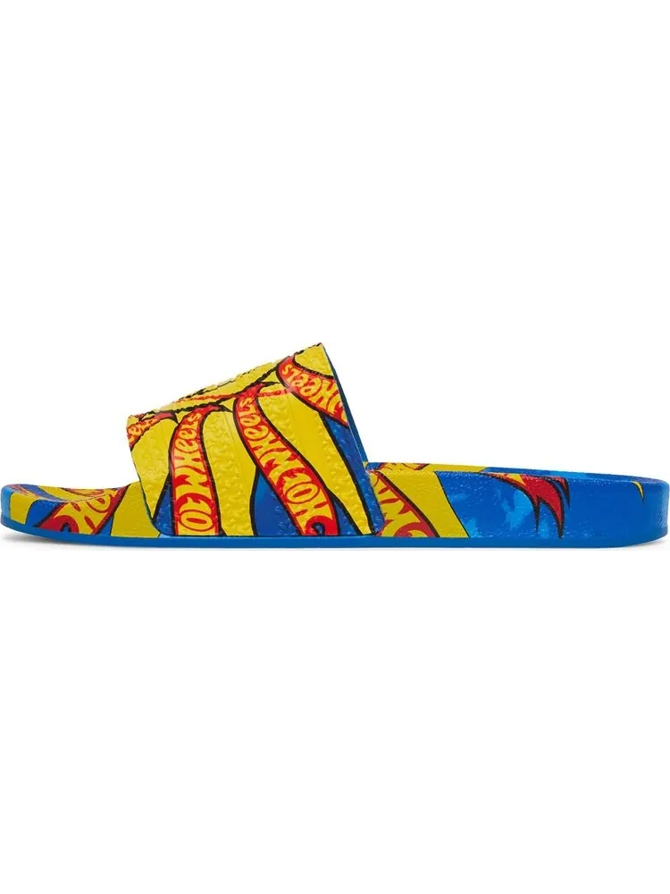 Сандалии Adidas Sean Wotherspoon x Hot Wheels x Adilette Slides — изображение 3 из 8, синий