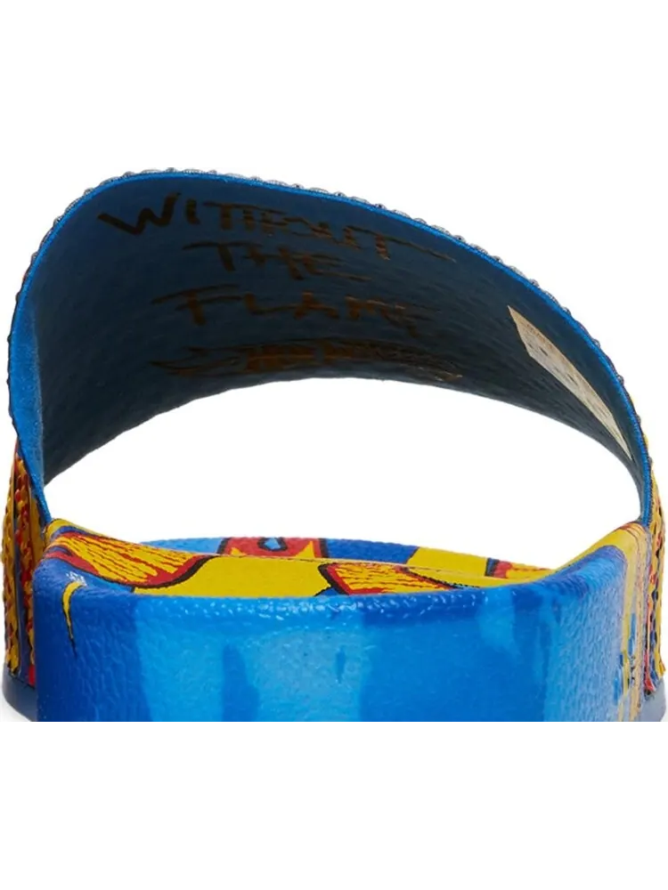 Сандалии Adidas Sean Wotherspoon x Hot Wheels x Adilette Slides — изображение 7 из 8, синий