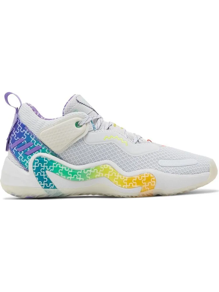 Кроссовки Adidas D.O.N. Issue #3 'Autism Awareness' — изображение 1 из 8, серый