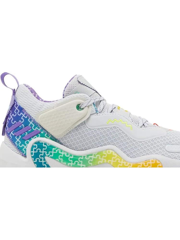 Кроссовки Adidas D.O.N. Issue #3 'Autism Awareness' — изображение 2 из 8, серый