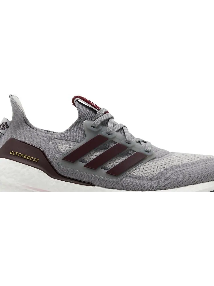 Кроссовки Adidas UltraBoost 21 'NCAA Pack - Texas A&M' — изображение 2 из 8, серый