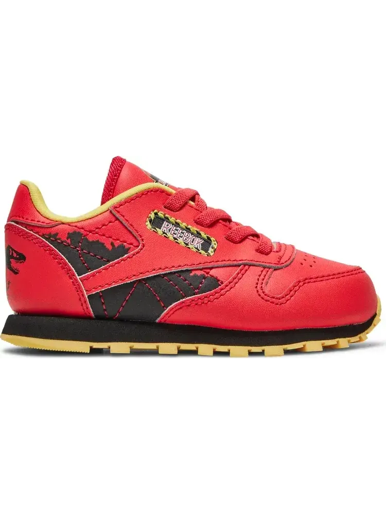 Кроссовки Reebok Jurassic Park X Classic Leather Toddler Ian Malcolm — изображение 1 из 8, красный