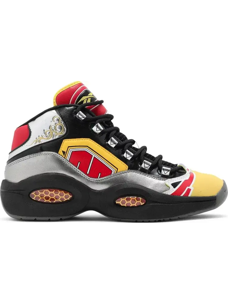 Кроссовки power rangers x question mid 'megazord battle mode!' Reebok — изображение 1 из 8, серебряный