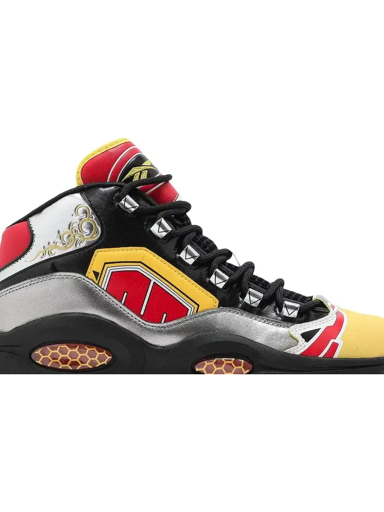 Кроссовки power rangers x question mid 'megazord battle mode!' Reebok — изображение 2 из 8, серебряный
