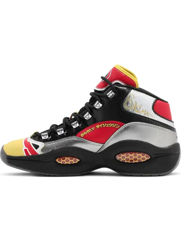 Кроссовки power rangers x question mid 'megazord battle mode!' Reebok — изображение 3 из 8, серебряный