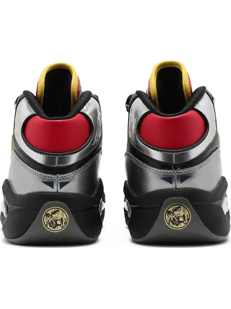Кроссовки power rangers x question mid 'megazord battle mode!' Reebok — изображение 6 из 8, серебряный