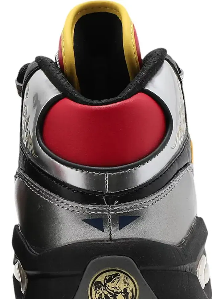 Кроссовки power rangers x question mid 'megazord battle mode!' Reebok — изображение 7 из 8, серебряный