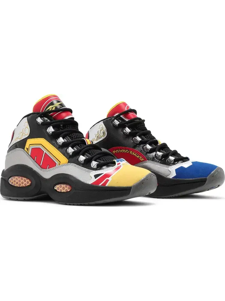 Кроссовки power rangers x question mid 'megazord battle mode!' Reebok — изображение 8 из 8, серебряный