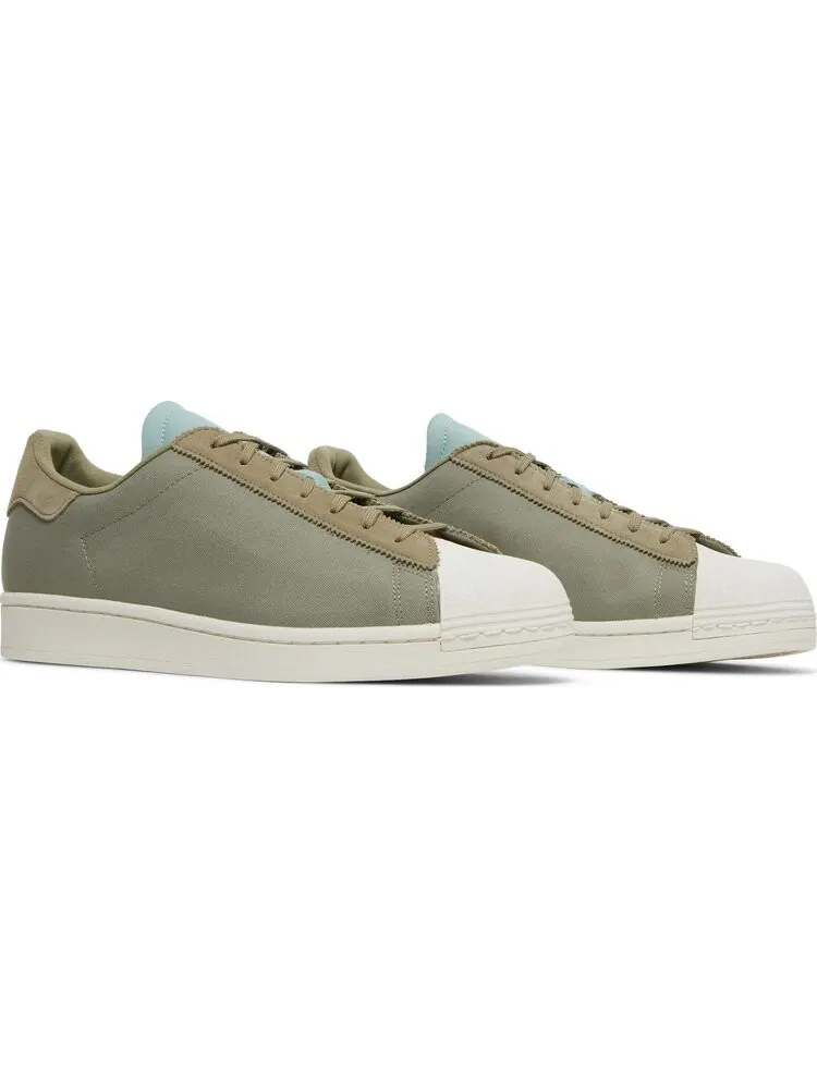 Мужские кроссовки Adidas Superstar — изображение 8 из 8, темно-зеленый/белый