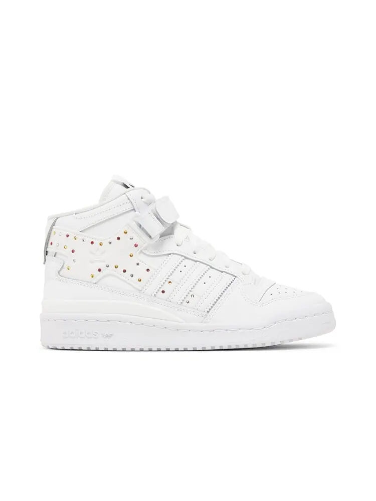 Кроссовки Adidas Swarovski x Wmns Forum Mid — изображение 1 из 4, белый