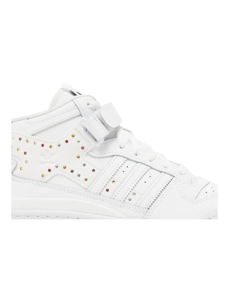 Кроссовки Adidas Swarovski x Wmns Forum Mid — изображение 2 из 4, белый