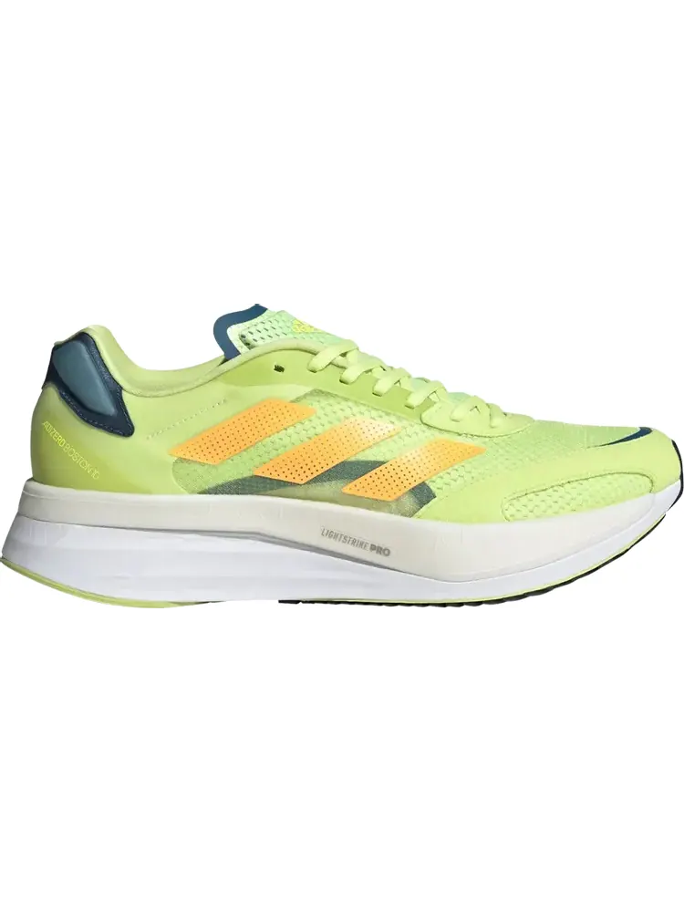 Кроссовки Adidas Adizero Boston 10 'Pulse Lime Flash Orange' — изображение 1 из 1, зеленый