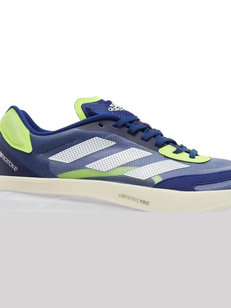 Кроссовки Adidas Adizero Boston 10 'Victory Blue Solar Yellow' — изображение 2 из 8, синий