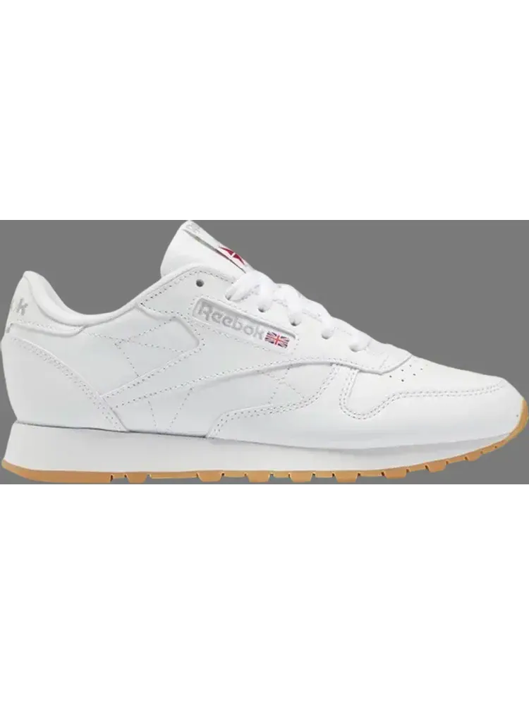 Кроссовки wmns classic leather 'white grey gum' Reebok — изображение 1 из 1, белый