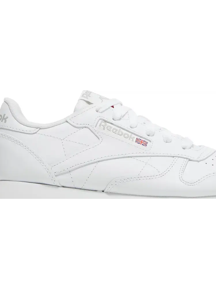 Кроссовки wmns classic leather 'white pure grey' Reebok — изображение 2 из 8, белый