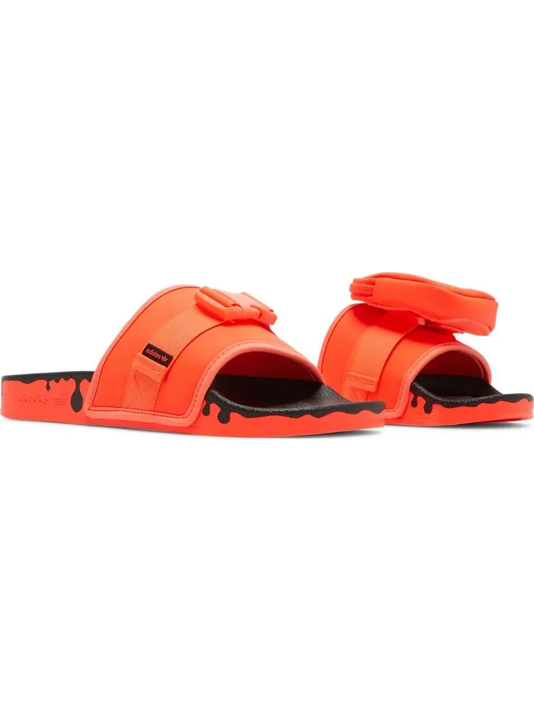 Сандалии Adidas Wmns Pouchylette Slides 'Paint Drip - Solar Red' — изображение 8 из 8, красный