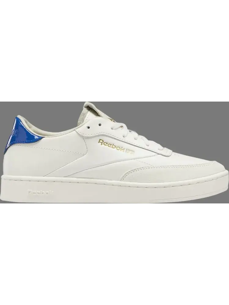 Кроссовки wmns club c clean 'chalk vector blue' Reebok, пломбир — изображение 1 из 1, бежевый