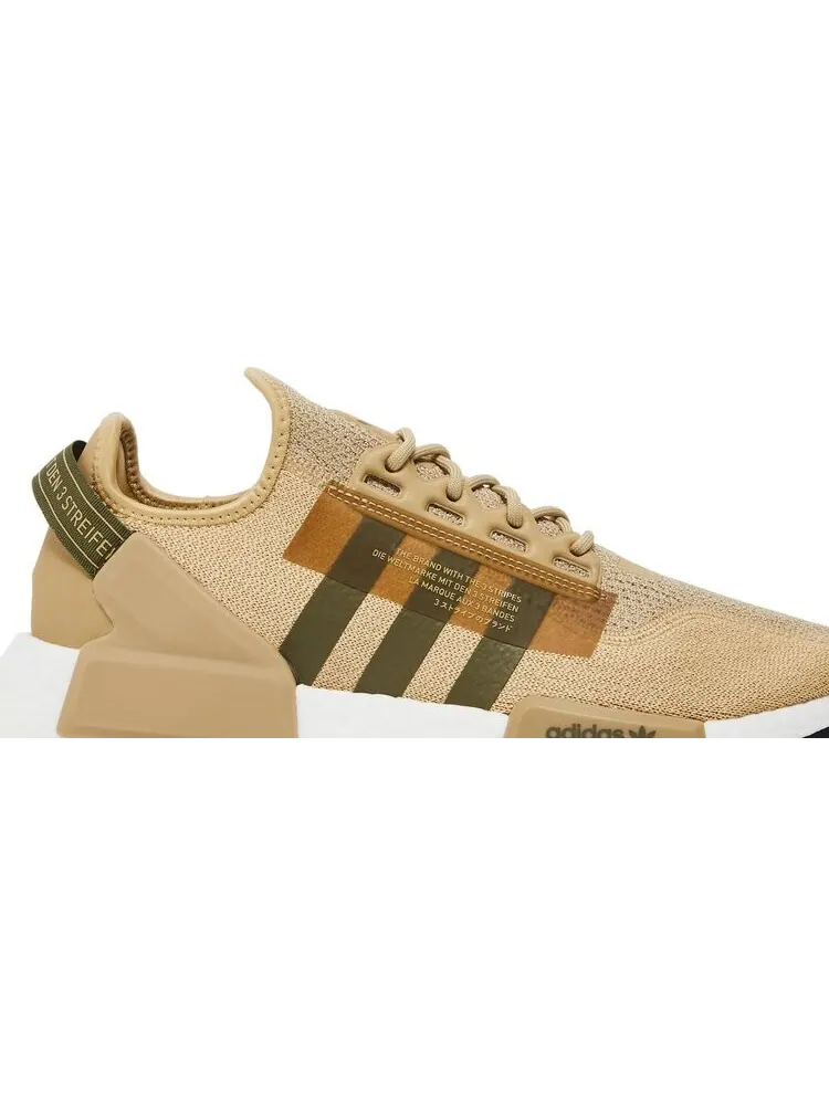 Кроссовки Adidas NMD_R1 V2 'Beige Tone Focus Olive' — изображение 2 из 8, коричневый