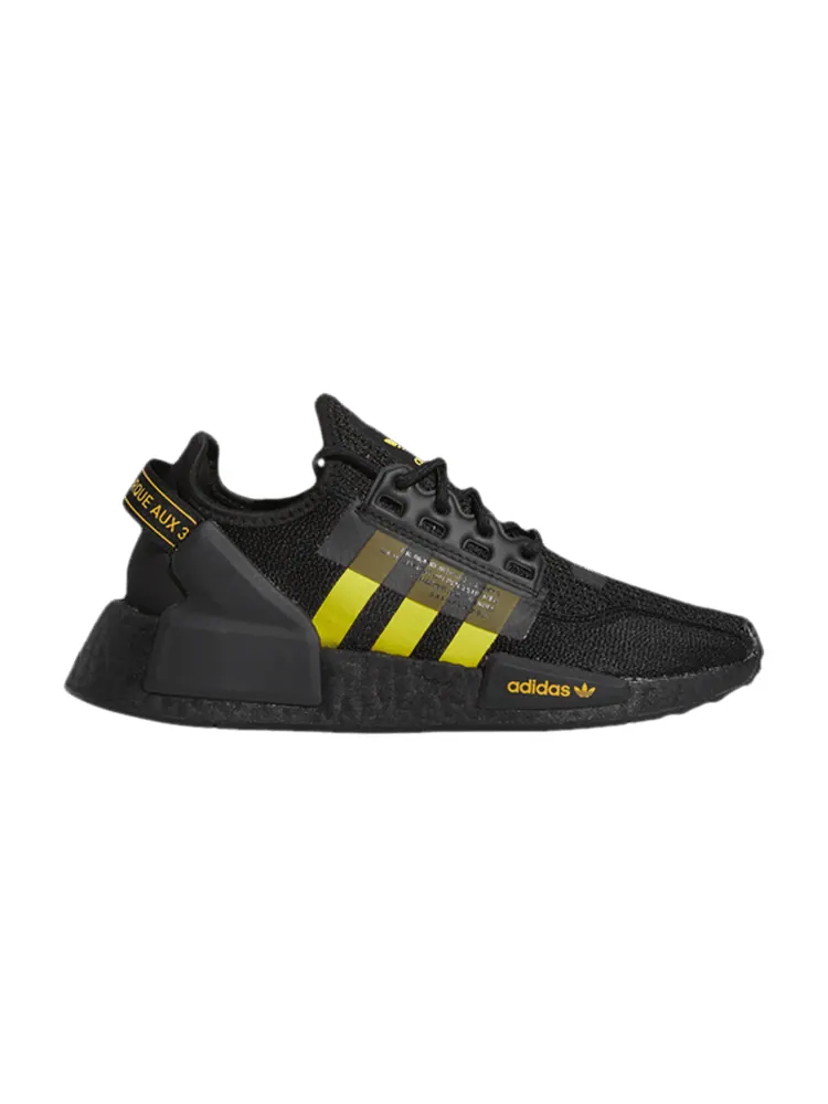 Кроссовки adidas NMD_R1 V2 J 'Black Yellow Gradient' — изображение 1 из 1, черный